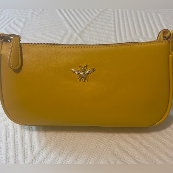 Handbags - Bee Accent Mustard Yellow Shoulder Bag